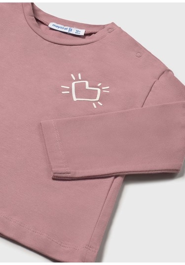 Mayoral Sırt Baskılı Kız Çocuk T-shirt 2079 Pembe