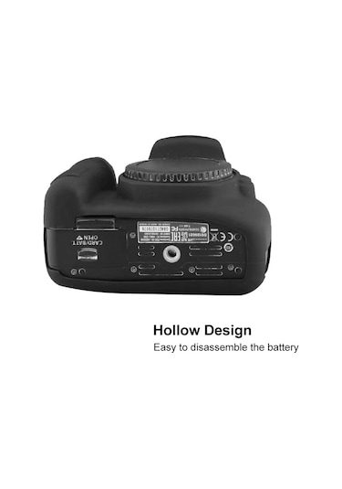 Sones Canon Eos 2000d Uyumlu Yumuşak Silikon Koruyucu Kılıf Siyah