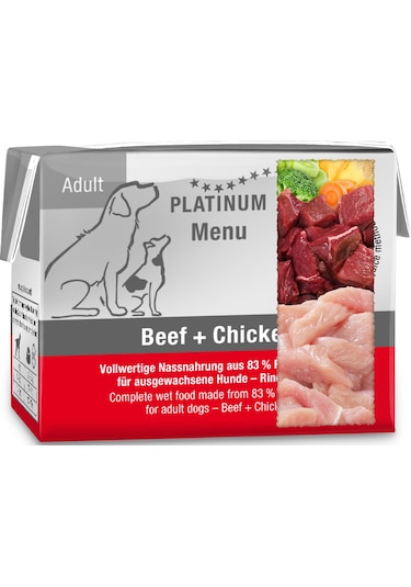 Platinum Sığır Etli Ve Tavuklu Yaş Köpek Maması 90gr