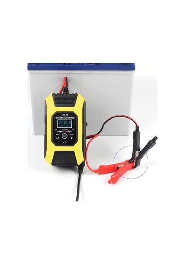 Novahub Siyah/sarı Şarj Kurşun-asit Cihazı Araç Akü 7a 12v - Hw