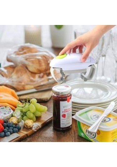 Elektrikli Kavanoz Açacağı Bir Dokunuşlu Handsfree Otomatik Şişe Açacağı Her Boyutta Antik Bronz