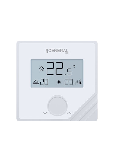 General Life Mitra FH25S Yerden Isıtma Termostatı - Beyaz
