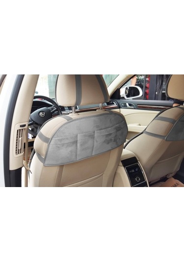 Volkswagen Tiguan Yeni Nesil Koltuk Koruyucu 2007-2015 Ön 2 Li Kılıf Minder Gri