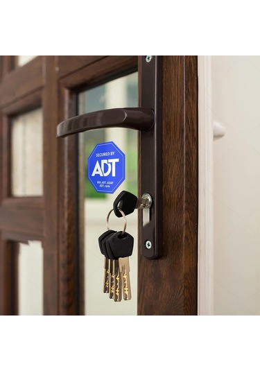 Ximistore9 Adt Güvenlik Stickerları 8 Adet - Çift Taraflı, Yüksek Kaliteli Baskı, Su Geçirmez, Uv Dayanıklı, Kalıcı Yapıştırıcı