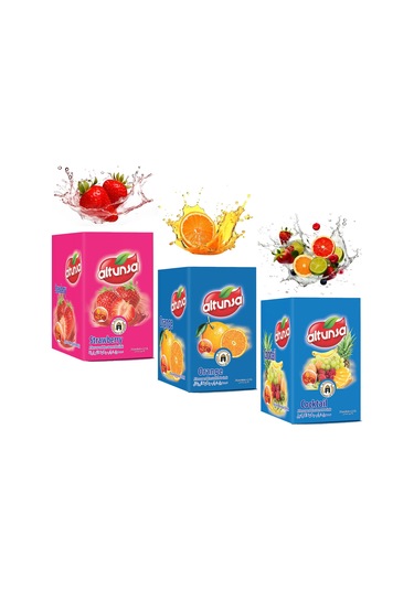Altunsa Çilek Portakal Kokteyl Toz İçecek 3'lü 24 x 9 G