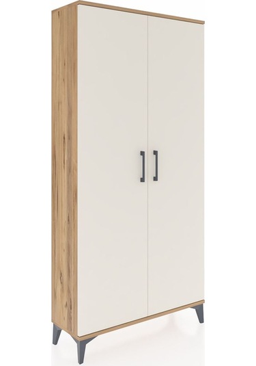 Arges Dolap 2 Kapaklı Tek Askılı 88x30x182 Çam-aytaşı Çam