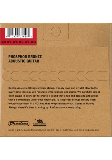 Jim Dunlop Dap1252J Medium 12 Telli Akustik Gitar Teli 12/12–52/