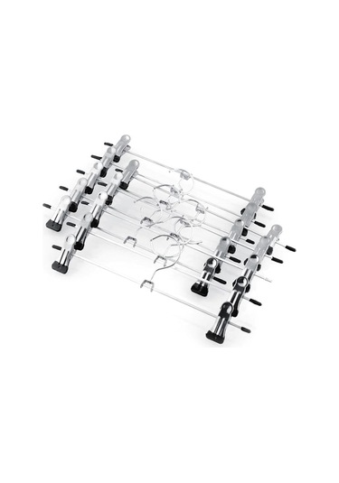 10'lu Paket - Elbise Askıları / Pantolon Askıları - Klipsli Askılar Silver-xf30- Diğer