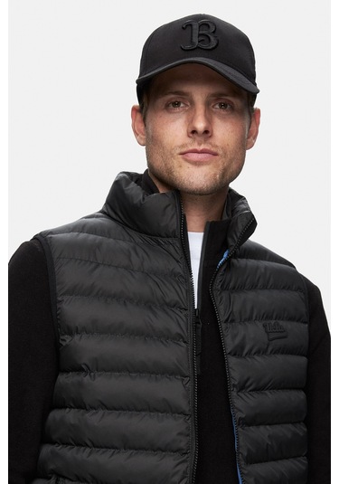 Blume Siyah Fermuarlı Ve Cepli Polyester Standard Fit Erkek Yelek Siyah