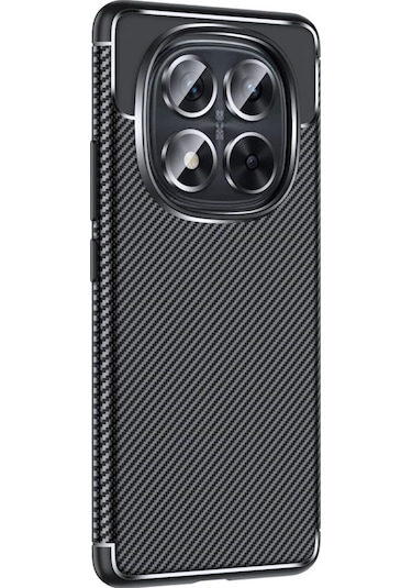 Xiaomi Redmi Note 14 Pro 5g / Poco X7 5g Kılıf Karbon Silikon Case Kapak Siyah