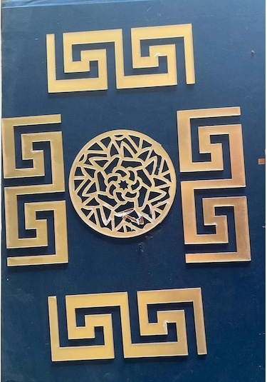 Dekoratif Ayna Gold 20 Adet 5x12 Plexi 8x5cm1ad.kelebek Hediye Altın