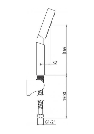 Nsk Basics 5 Fonksiyonlu Mafsallı Banyo El Duş Sistemi N2821302 Krom