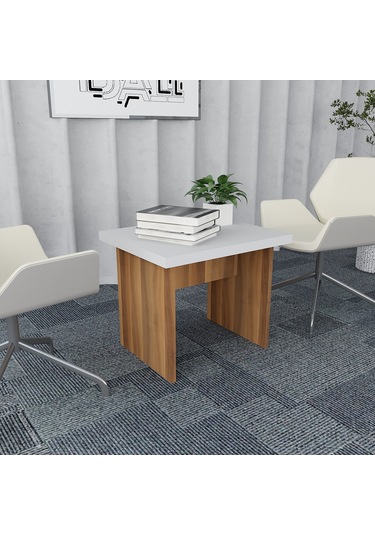 Asil 3'lü Ofis Takımı  Model 9 Ceviz Beyaz