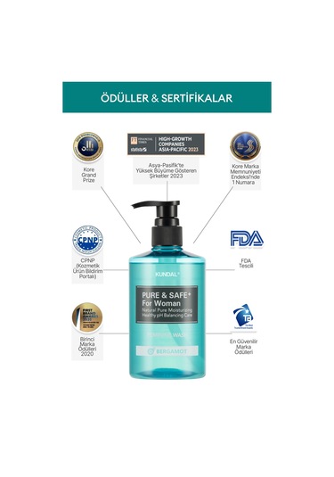 Kadınlara Özel İntim Temizleme Jeli Kundal Feminine Cleanser 300ml Pitonchid