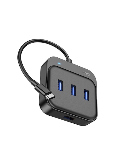 Hoco HB31 4in1 Type-C to 4x USB3.0 HUB Çevirici Dönüştürücü Adap