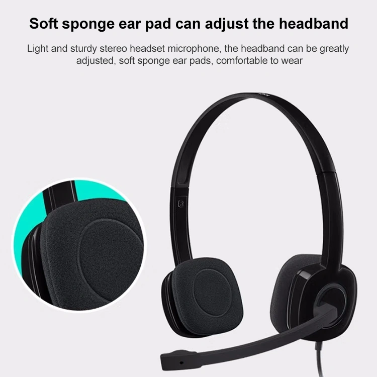 Sones Logitech H151 Kablolu Kulaklık Tek 3,5 Mm Kulaklık Oyun Kulaklığı Stereo Mikrofonlu