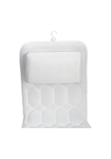 Suntek Banyo Yastığı Spa Aksesuarları Yumuşak Sırt Desteği Beyaz Diğer