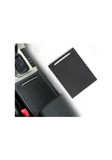 Ön Orta Sürgülü Panjur Bardak Tutucu Stor Perde Kapağı Siyah