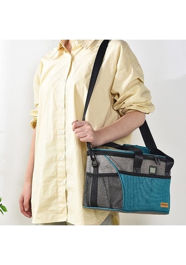 Jzcat- Piknik Yalıtımlı Çanta-15l Soğuk Çanta Sıcaklık Siyah