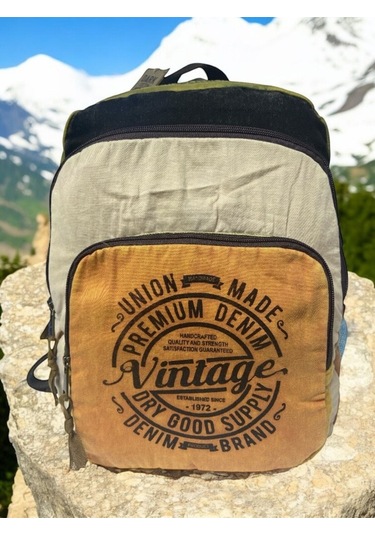 Kaliteli Vintage Salaş Yıkama Kumaş Disayn Günlük Gezi Okul Sırt Çantası 30cmx40cm Camel Kaliteli Vintage Salaş Yıkama Kumaş Disayn Günlük Gezi Okul Sırt Çantası 30cmx40cm Camel