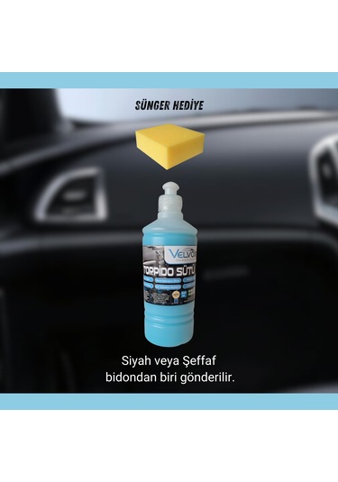 Velvox Torpido Bakım Sütü 500 Ml Jel Formu + Sünger