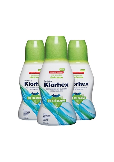 Dentasave Klorhex Günlük Bakım Ağız Çalkalama Suyu 3 x 300 ML