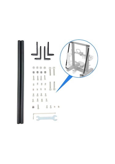 Monyee Ender-3 Serisi İçin Alüminyum Çekme Çubuğu Seti - 3d Yazıcı Parçası, Ender-3s/pro Uyumlu