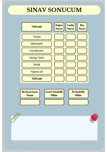 Hedef Lise Planlama Defteri-benim Hikayem Yeşil