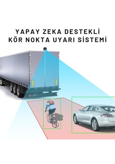 1 Adet Kablosuz Kamera Ahd 1080p 7 İnç Dvr Monitör Bsd Kör Nokta Sistemli 12 24 V