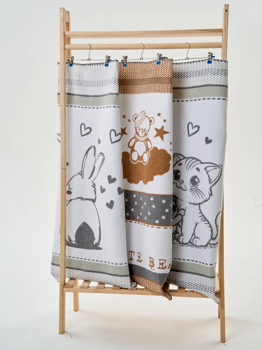 Os' Mınozka Çocuklar İçin Pamuklu Battaniye 218081192 Kahverengi