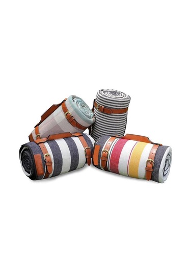 Homyl Piknik Battaniyesi Taşıma Askısı Motosiklet Yatak Kahverengi