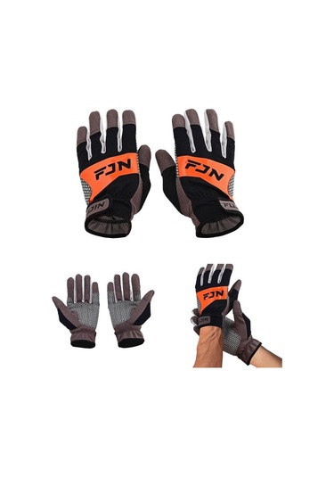 Fujin Pro Angler Trolling Gloves Black L/xl Siyah