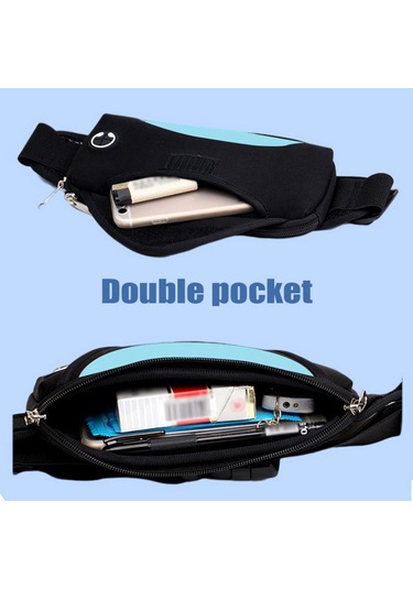 Geeksen Kadınlar Erkekler İçin Su Geçirmez Fanny Paketleri Taktik Bel Kemeri Çantası Küçük Çapraz Askılı Bel Çantası Koşu Yürüyüş Balıkçılık Seyahat İçin Kulaklık Delikli Bel Paketleri
