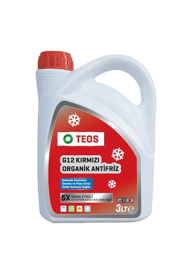 Teos -40 Derece Antifriz 3 L Kırmızı