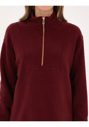 Pierre Cardin Kadın Vişne Sweatshirt 50314954-vr223 Vişne