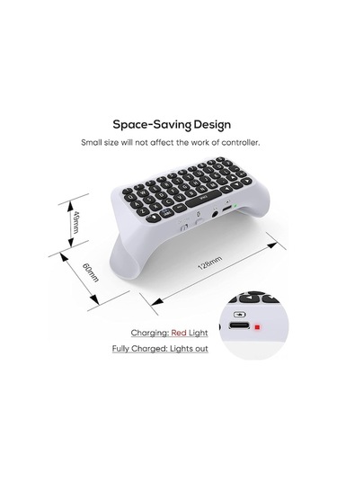 Carrier Ps5 Bluetooth Kablosuz Klavye - Mini Oyun Kumandası,