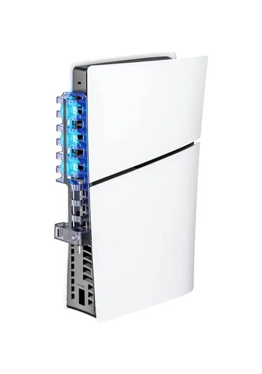 Pg-p5s005 Ps5 Slim Disk-ps5 Slim Dijital Uyumlu 3 Kademeli Led Işıklı Arka Soğutucu Fan