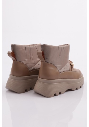 Dgn Es808 Kadin Kalin Zincir Aksesuarli İnci Taşli Bot ES808-2007-R1886 Vizon Dgn Es808 Kadin Kalin Zincir Aksesuarli İnci Taşli Bot ES808-2007-R1886 Vizon