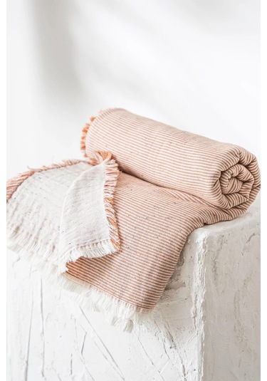 Ecocotton Melinda Terra %100 Organik Pamuk Müslin Bebek Yatak Örtüsü Turuncu