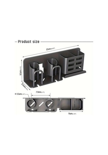 Fastbuy Sütlü Renk 2 Kartlu Alüminyum Diş Fırça Tutucu Banyo Tasarruflu Organizatör Sütlü Kahverengi