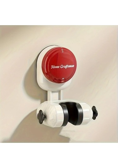 Hightower Siyah Vantuzlu Duş Başlığı Askısı Deliksiz Montaj Yağmur Ve El Duşu İçin Dayanıklı Siyah