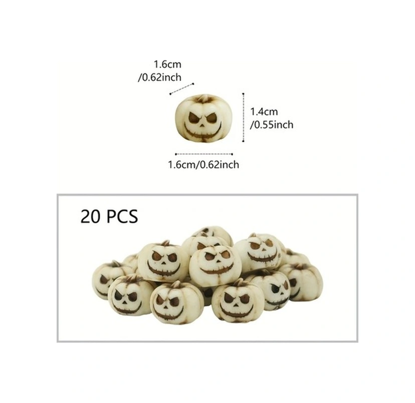 Trendooze Şükran Günü İçin Sunshine022 20 Küçük Beyaz Balkabağı Cadılar Bayramı Süsü Parti Dekoru