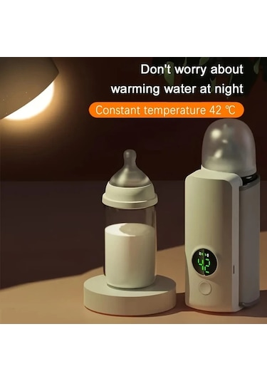 Elmpaly Beyaz Renkli Taşınabilir Çocuk Biberon Isıtıcı Seyahat İçin Hızlı Isıtma 5 Saate Kadar Kesintisiz Isıtma Hassas Sıcaklık Kontrolü Elmpaly Beyaz Renkli Taşınabilir Çocuk Biberon Isıtıcı Seyahat İçin Hızlı Isıtma 5 Saate Kadar Kesintisiz Isıtma Hassas Sıcaklık Kontrolü