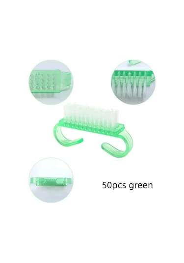 10/20/50/100 Adet Kolu Kavrama Tırnak Fırçası Tırnak Fırçalama Temizleme Tırnak Fırçaları Temizleyici Tırnak Scrubber Toplu Erkekler Kadınlar İçin Turuncu