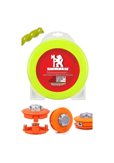 Swazer Otomatik Kafa Tırpan Misina Başlığı Ve Tırpan Misinası