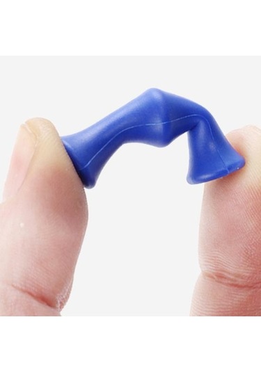 2 Çift Bowstring Parmak Koruyucular Yumuşak Silikon Okçuluk Olimpik Parmak Koruma Hızlı Ribaund Güvenli Ok Konumlandırma Okçuluk Rulo