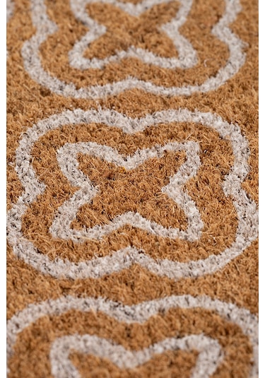 Coco Desenli Kıl Kapı Önü Paspası 40x60 3683 Natural
