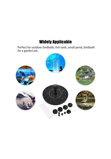 1.5w 6 Nozullu Filtre Çarpışma Güneş Çeşmesi Pompası