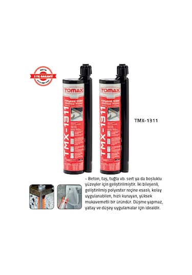Tomax Kimyasal Dübel 345 Ml Tmx 1311 12 Adet