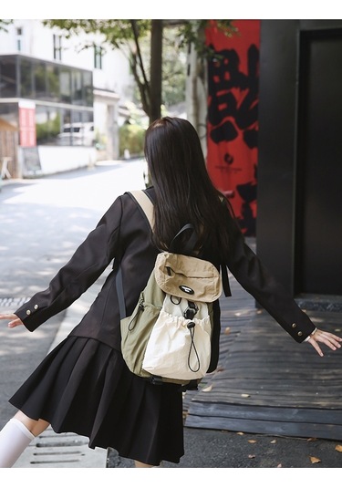 Lyon Açık Dağcılık Sırt Çantası Hafif Seyahat Sporları Günlük Sırt Çantası - Haki Haki